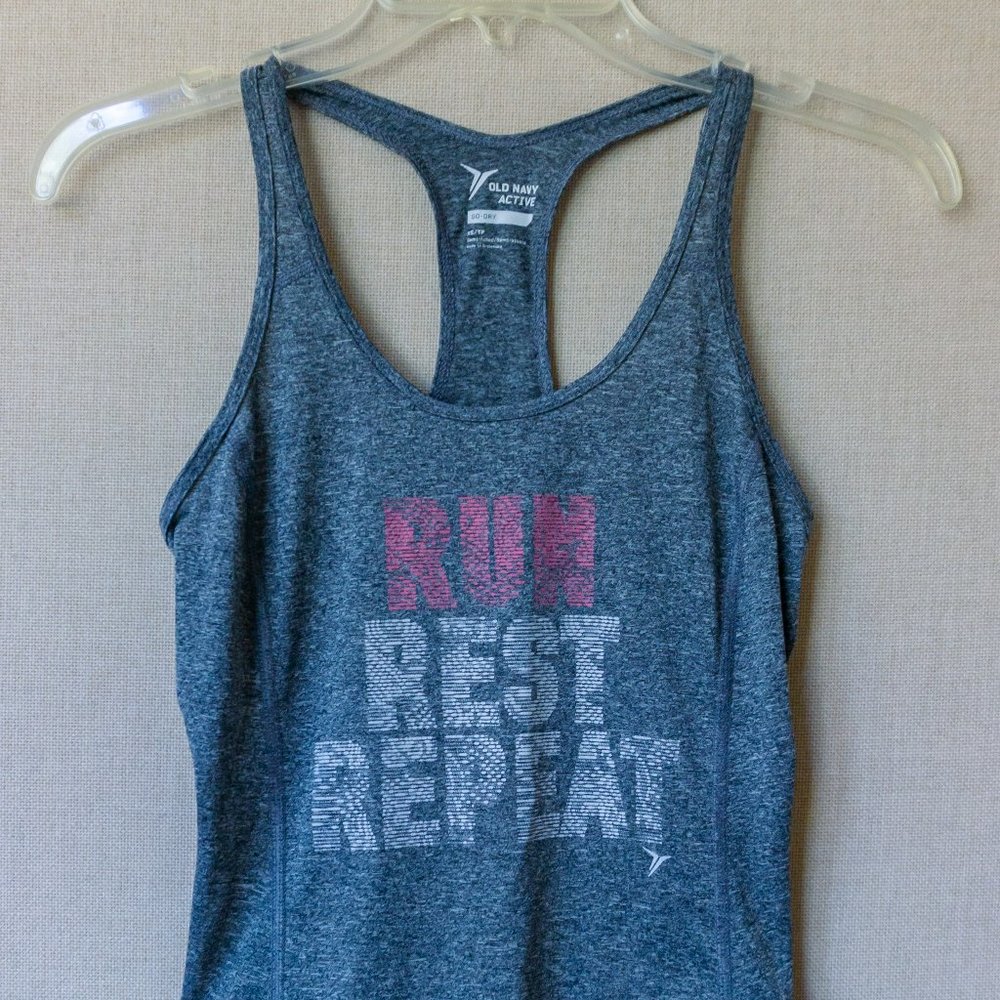 Old Navy "Run, Rest, Repeat" Active Athletic Top